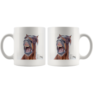 Yawning Horse Mug