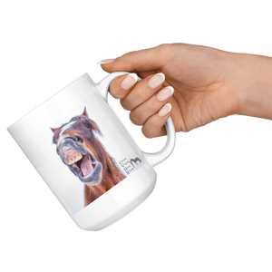 Yawning Horse Mug