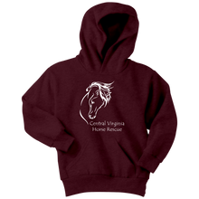 Load image into Gallery viewer, Classic CVHR Logo Youth Hoodie - Dark Colors
